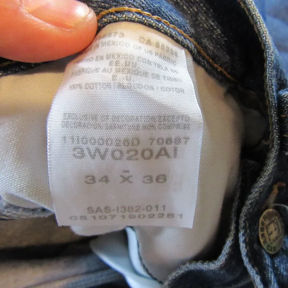 Riggs by Wrangler Mens Dura Shield Denim Work Jeans Sz 34x36 Lot of 2 - Picture 9 of 9